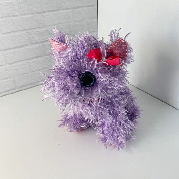 GANZ Planet Posh Plush Purple Dog Mitzy H12817 Fluffy Stuffed Animal 7 Inch HTF - Picture 4 of 10